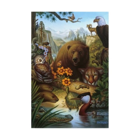Dan Craig 'Endangered Species Bear' Canvas Art,16x24